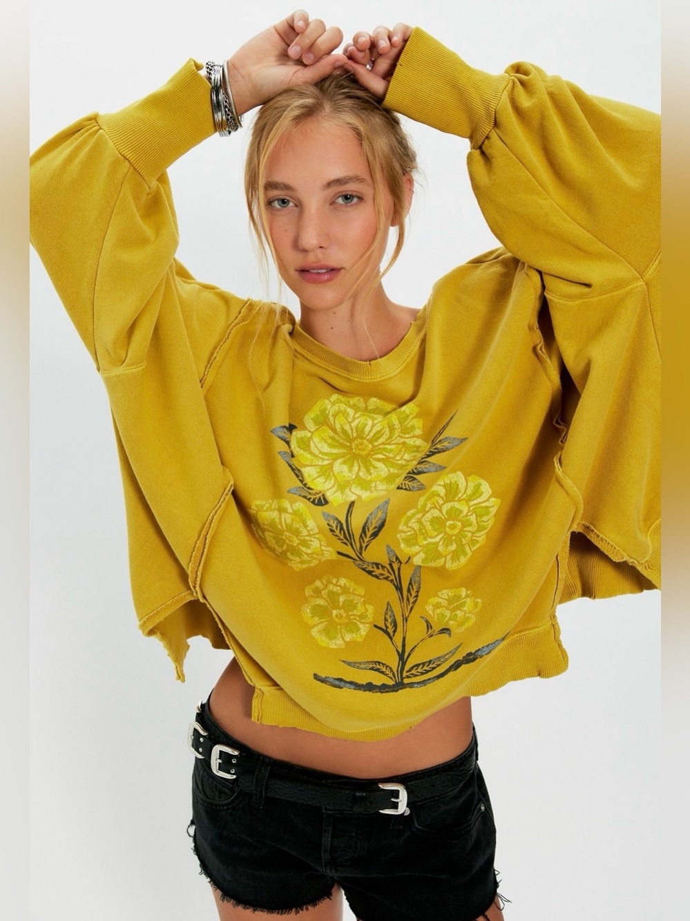 We The Free Graphic Camden Pullover~ Lemon Party Combo